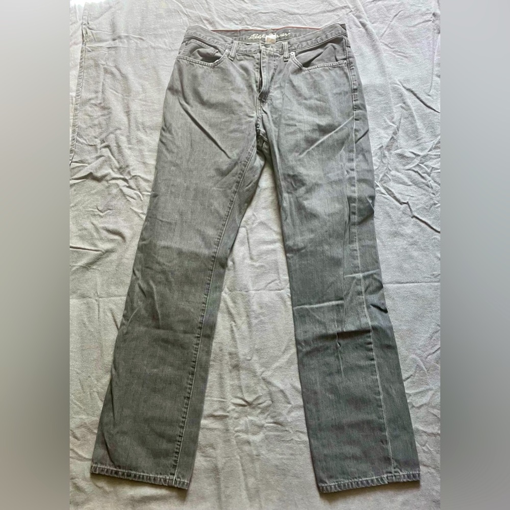 Eddie Bauer straight fit grey jeans